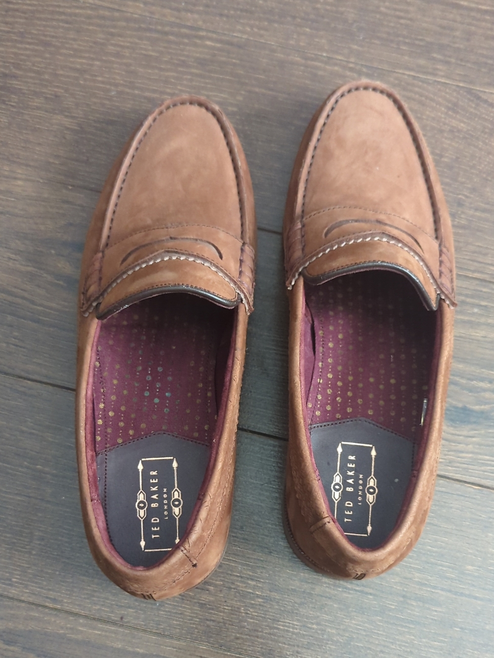 Ted Baker Miicke 3 Penny Men's Brown Loafers Size 7 - Picture 4 of 9